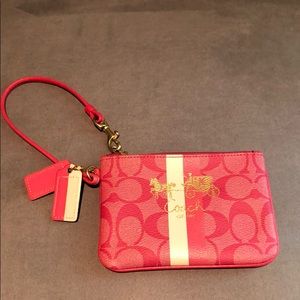 Pink Coach Wrislet with Coach tags